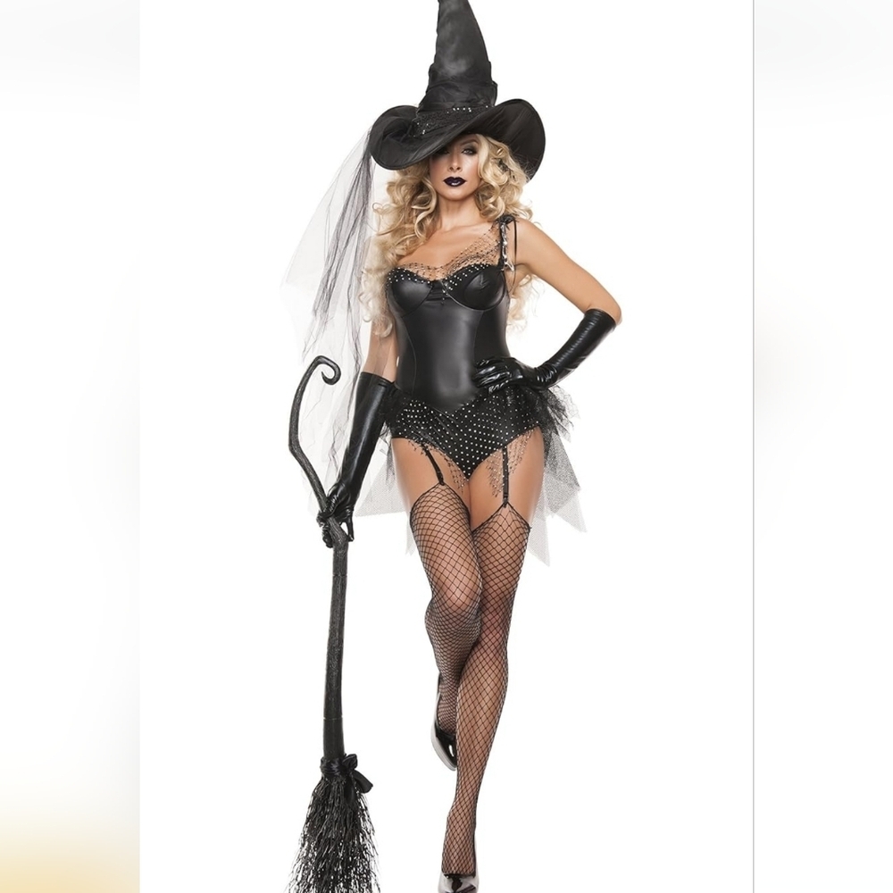 Halloween costume sexy witch mini dress size small